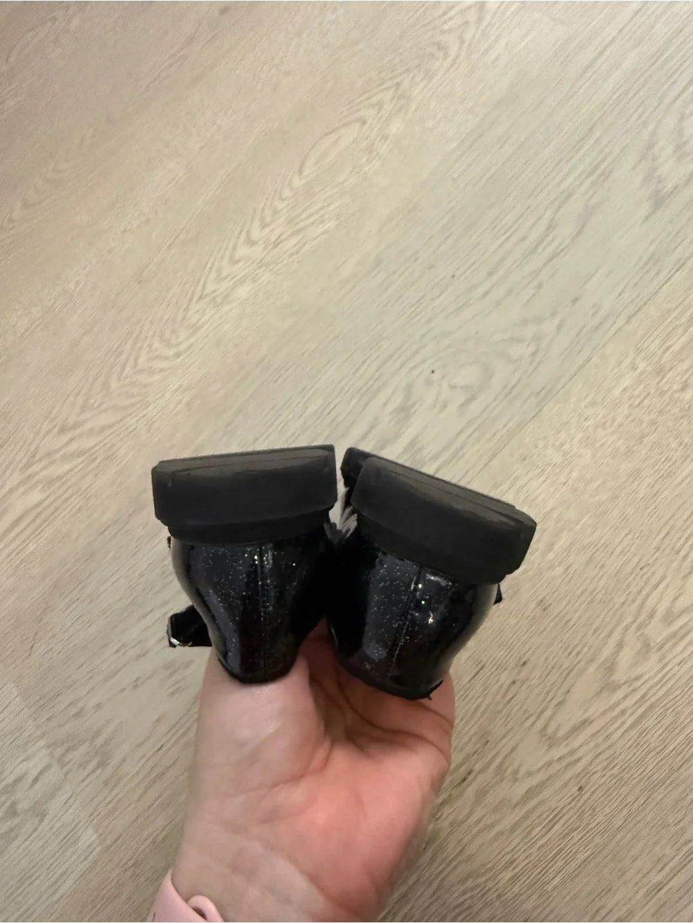 Cat & Jack Black Girls' Mary Jane Shoes with Bow