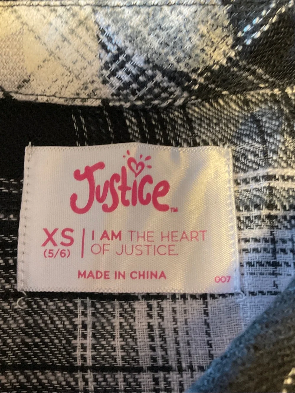 Justice chest plaid