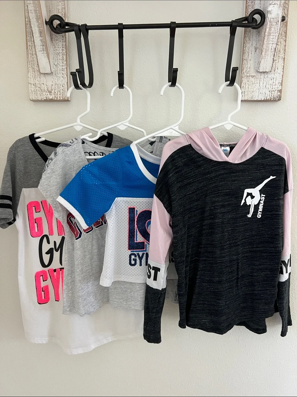Justice Gymnast Bundle of 4 Shirts size 7/8