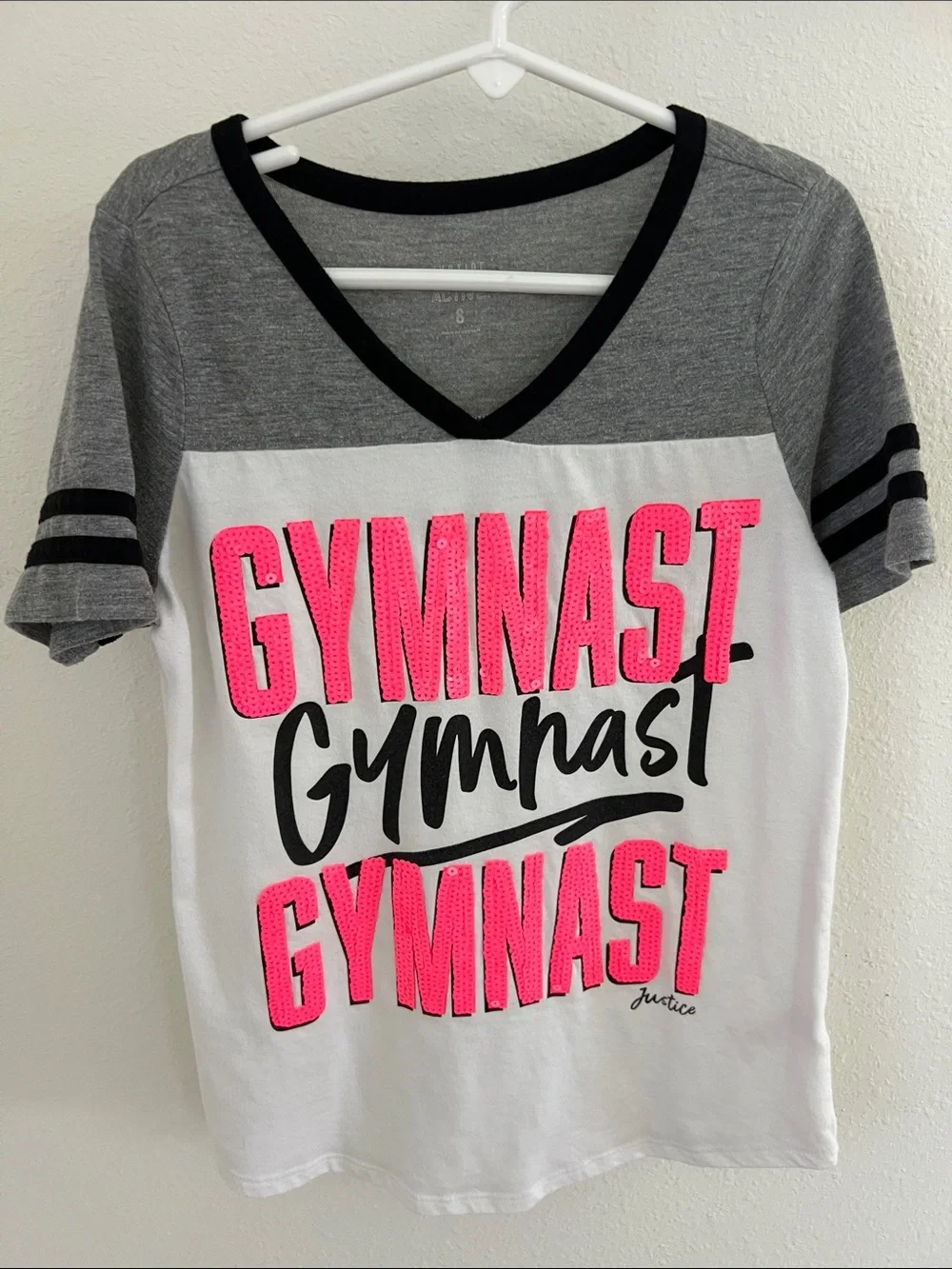 Justice Gymnast Bundle of 4 Shirts size 7/8