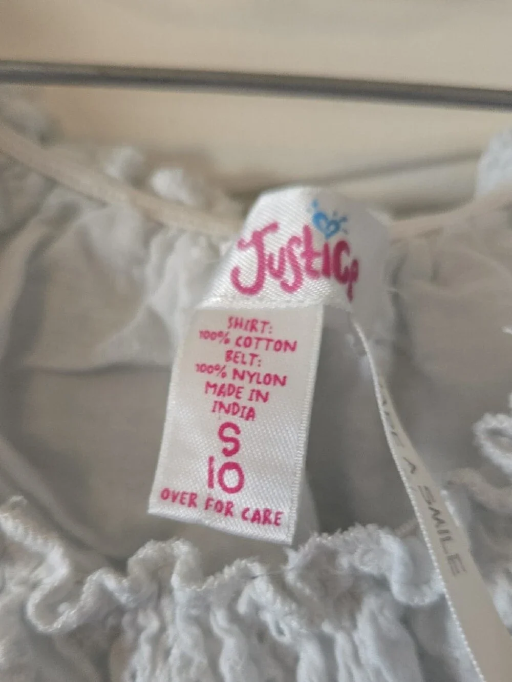Justice White Eyelet Summer Dress for Girls
