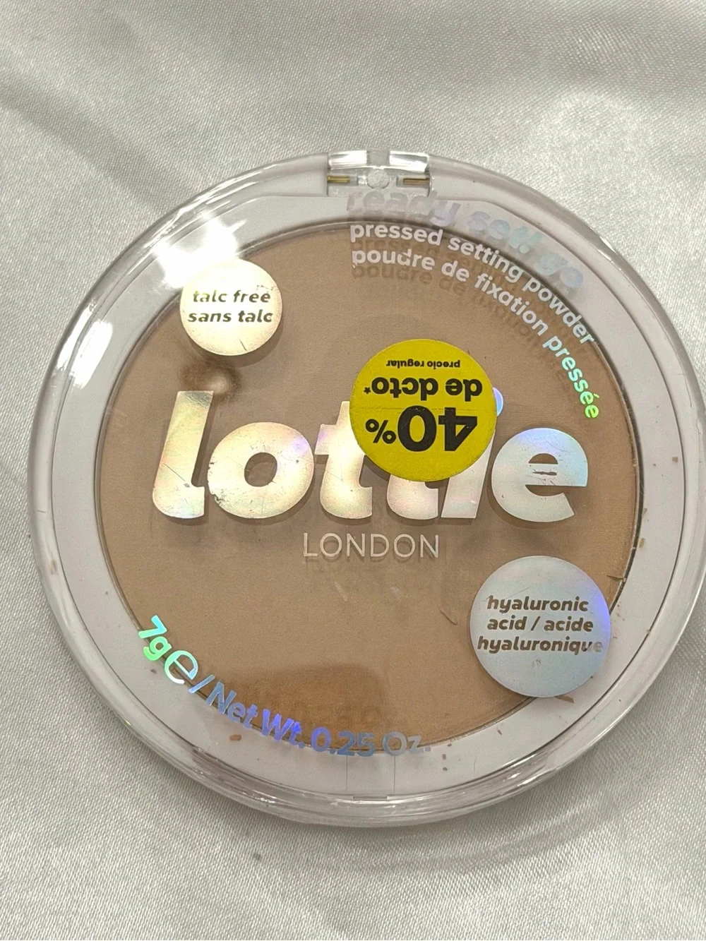 Lottie Ready‎ Set Go Pressed Setting Powder 0.25 oz Sealed WARM TRANSLUCENT