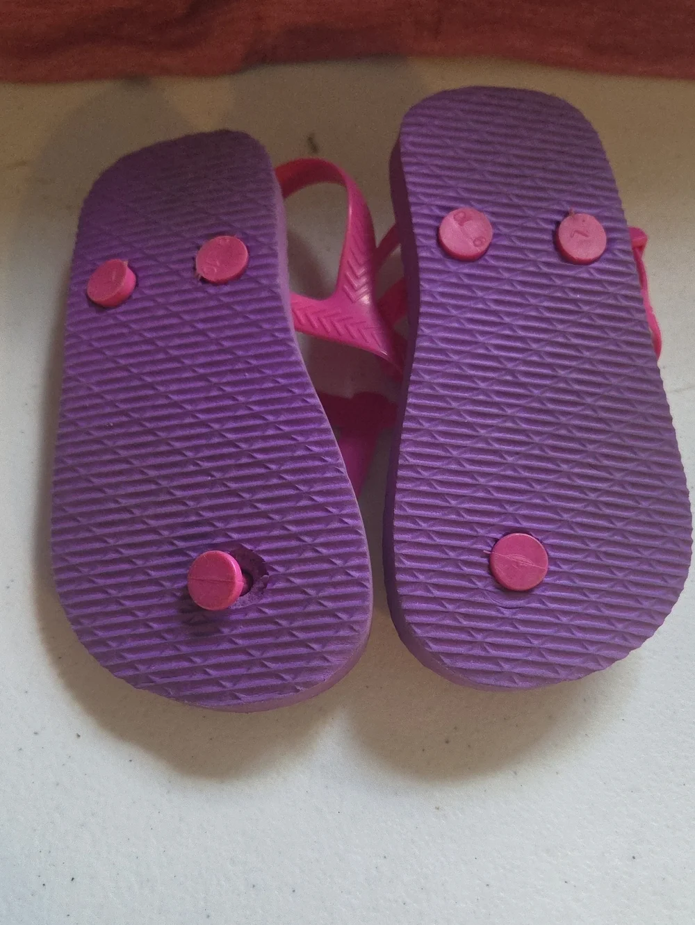 Kids Pink and Purple Beach Sandals - Unbranded