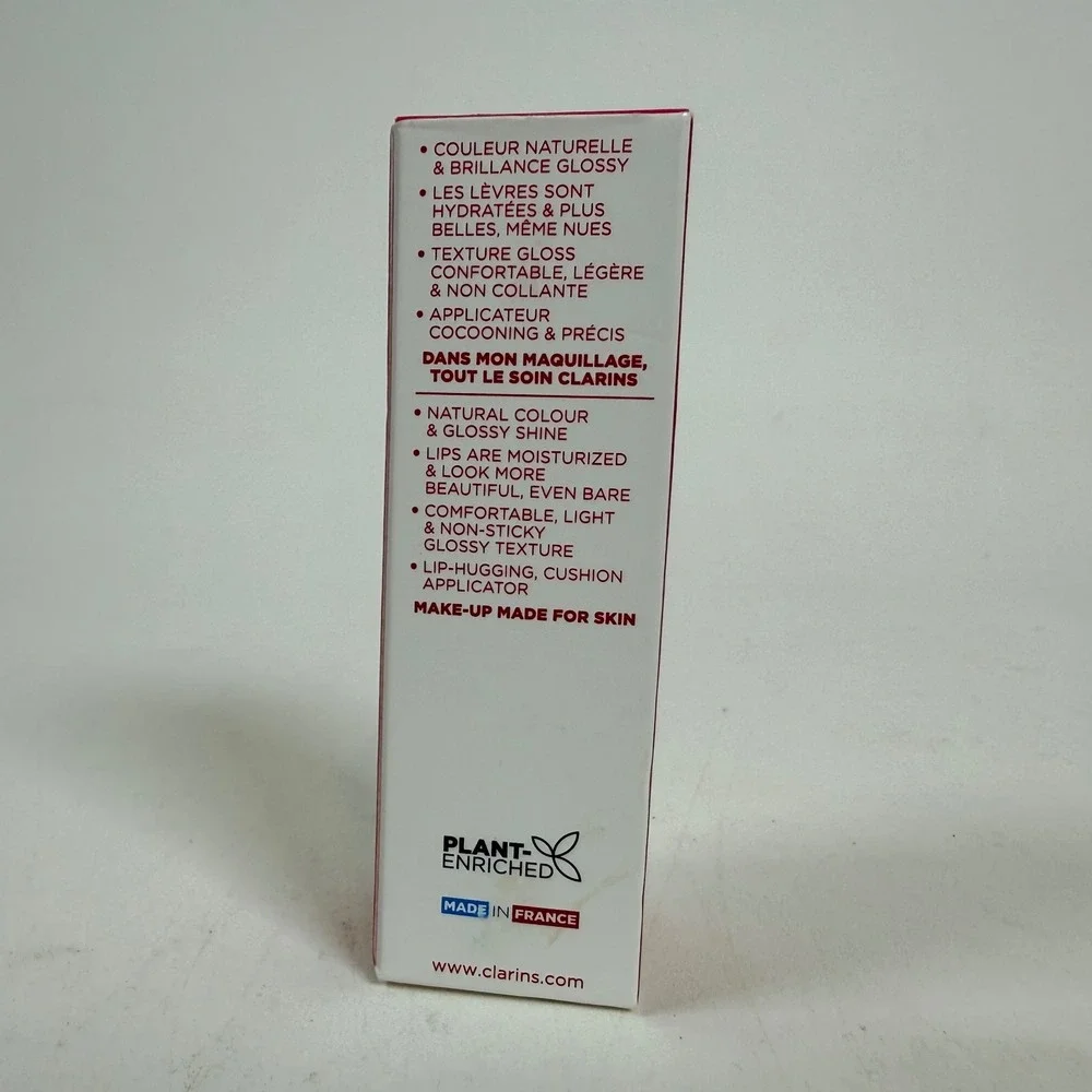 Clarins Lip Oil Comfort 01 Honey Sweetbriar Rose Hydrating Plumping 0.2oz New