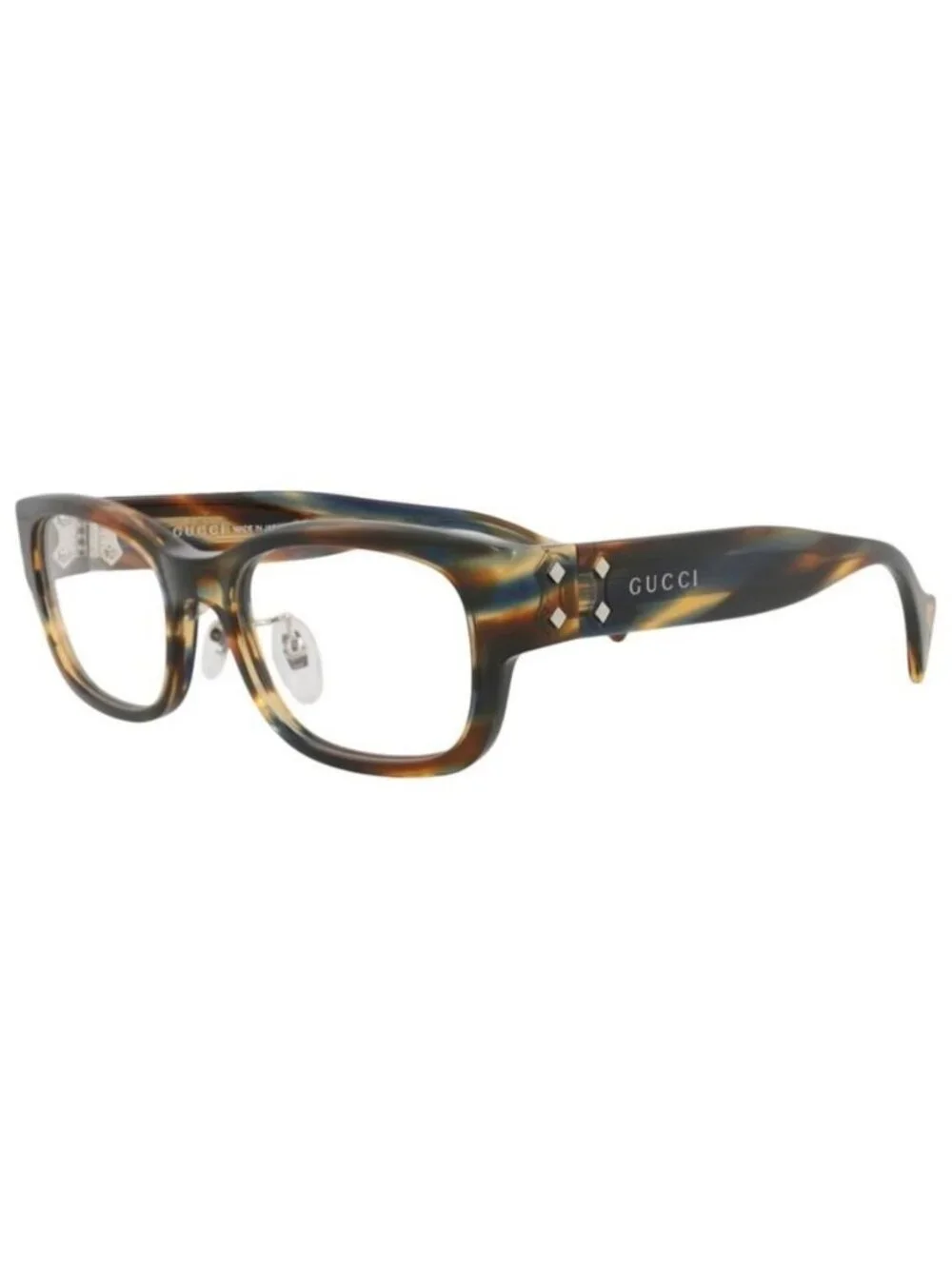New Gucci Unisex Square/Rectangle Havana Havana Transparent Fashion Designer Eye
