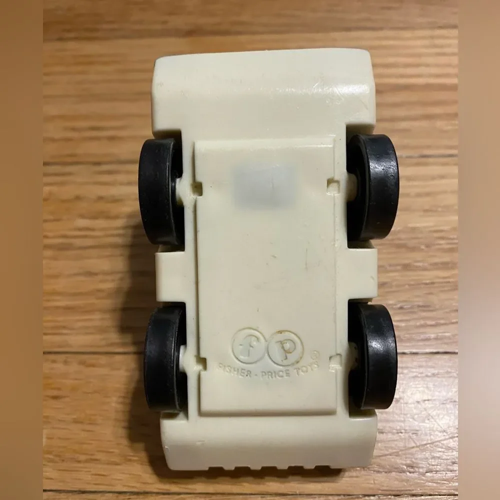 Vintage Sesame Street Sanitation Dept. Toy Truck Fisher Price Little People