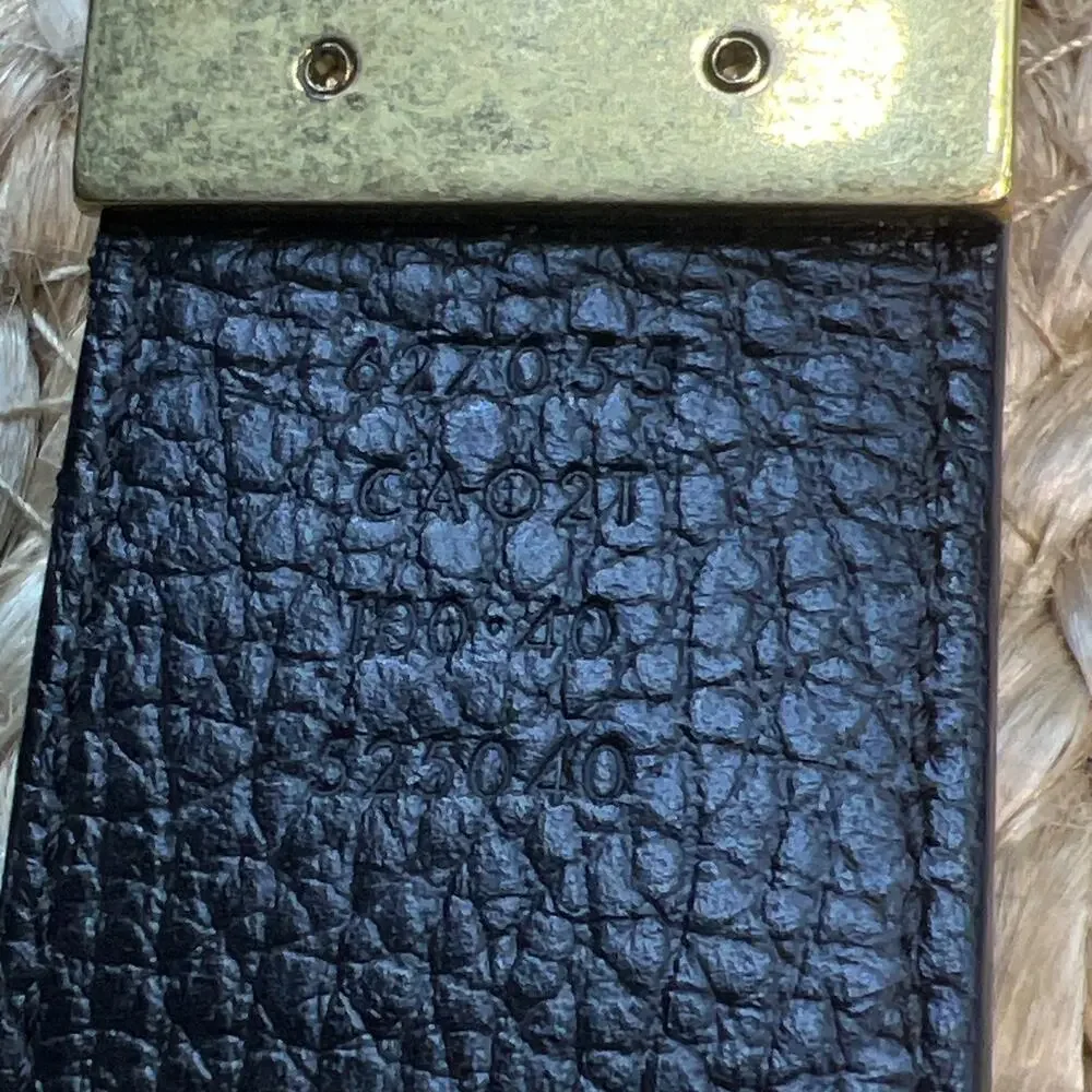 Gucci GG Black Leather Belt 100cm 40 Inches