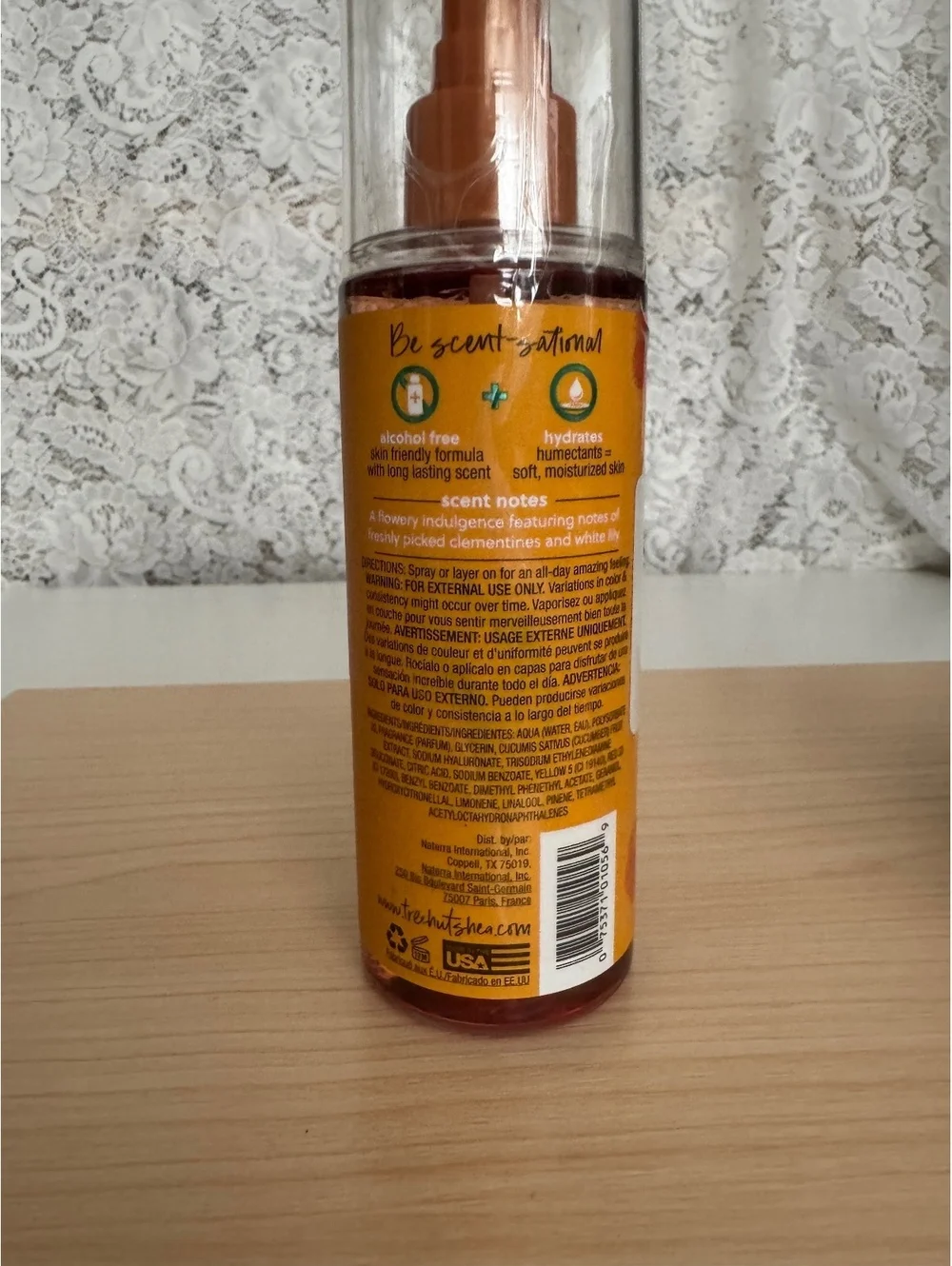 Tree Hut Sunkissed Poppy Body Mist 6 oz Clementine White Lily Floral