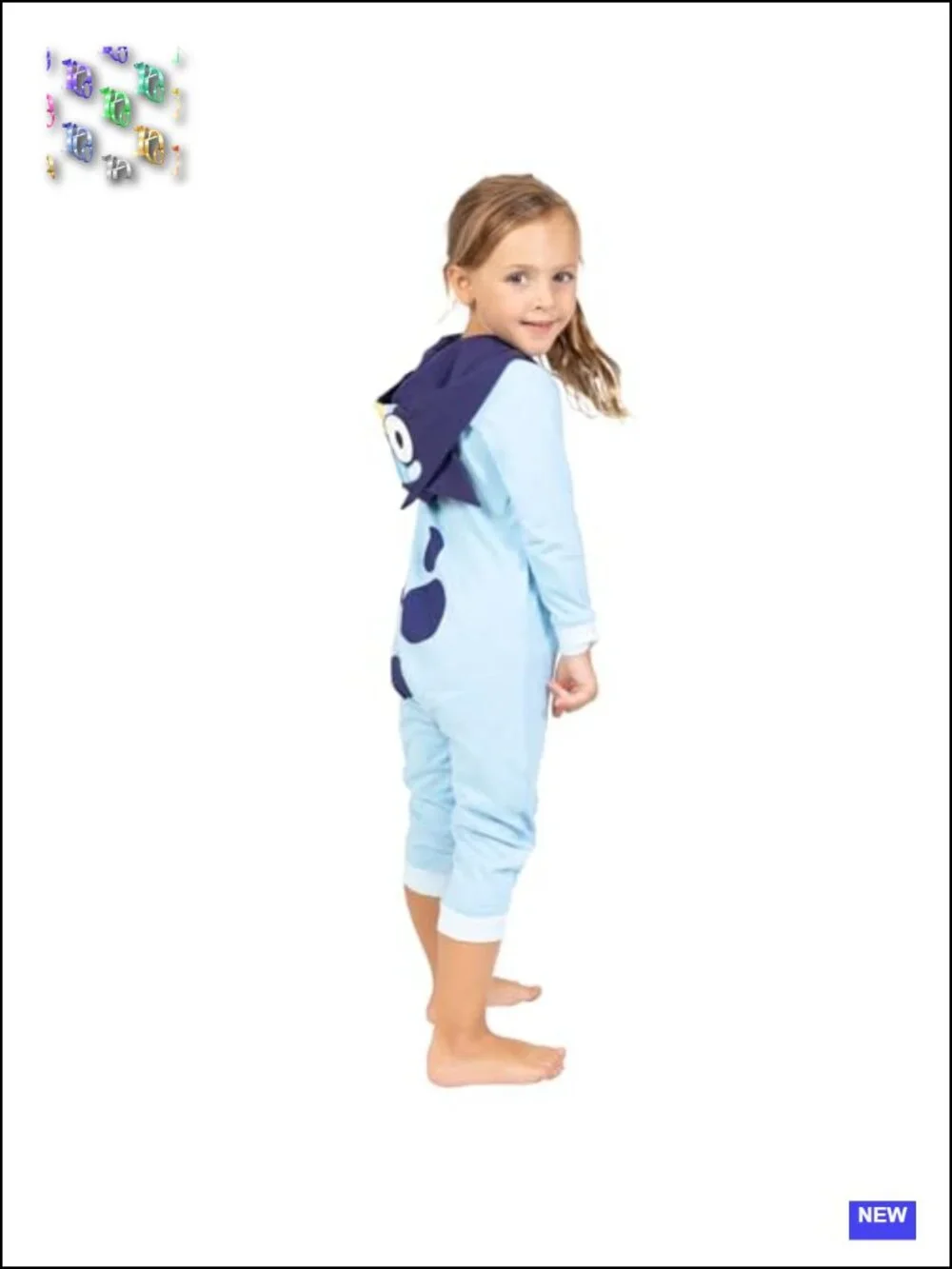 Bluey Zip Up Cosplay Coverall Costume Jumpsuit for Boys