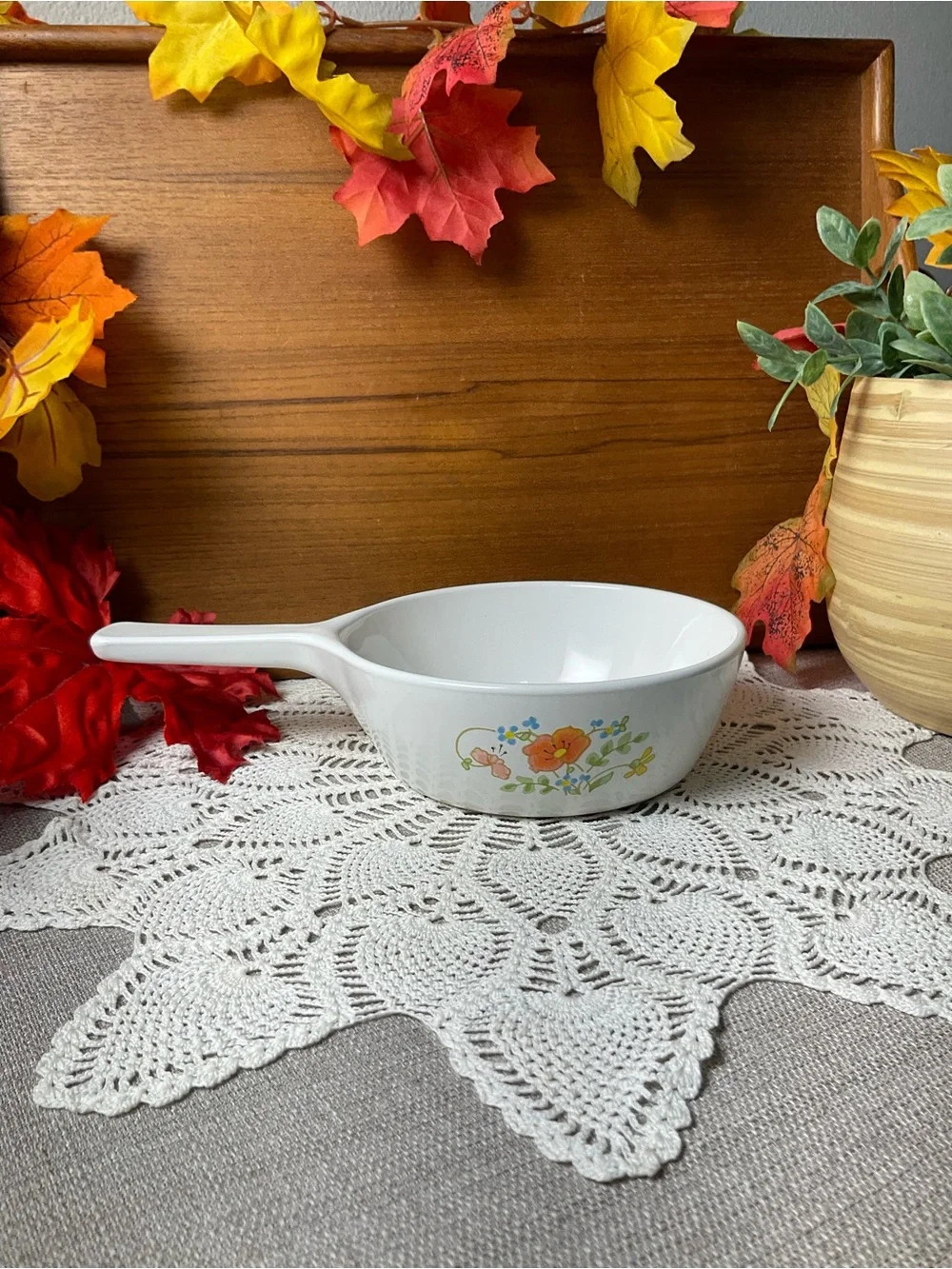 Vintage CorningWare Floral Bouquet 1 Pint Saucepan