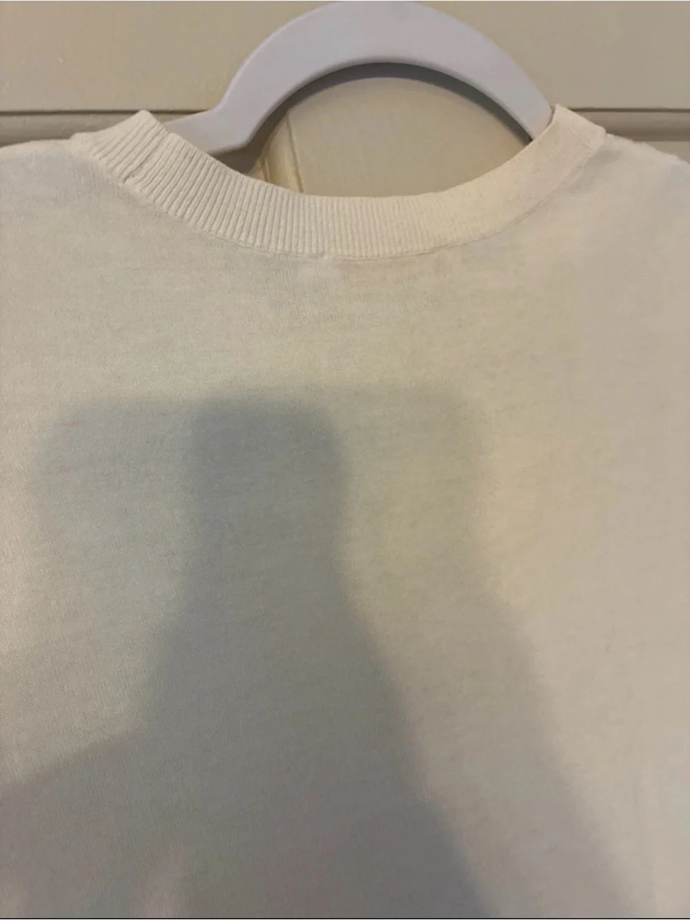 Tory Burch Cream Embroidered Short Sleeve Knit Sweater Top - Size S/P