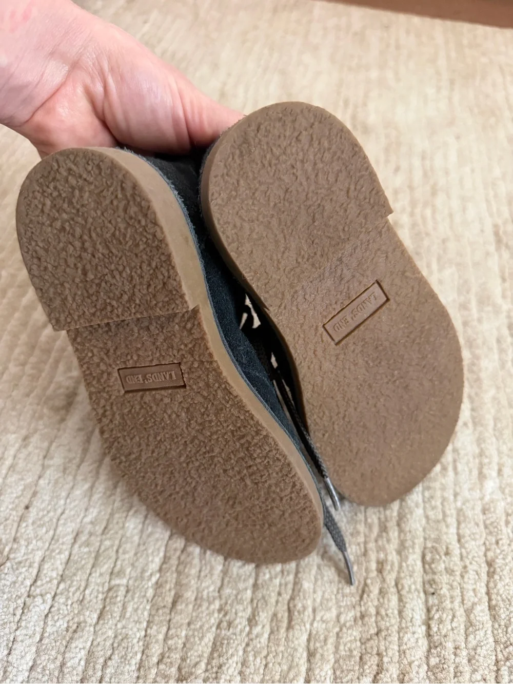 Lands End soft suede