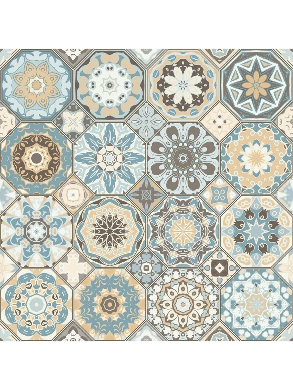 Colorful Boho Peel and Stick Wallpaper | Modern Wall Tiles for Easy Home Decor