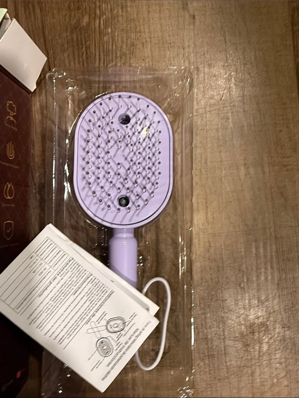 Electric Mist Air Cushion Massaging Hair Comb RED Light Therapy- Detangling