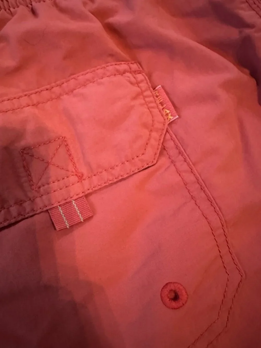 Vintage Tommy Bahama Relax Swim Trunks XL Coral Pink Marlin Logo Shorts Tropical