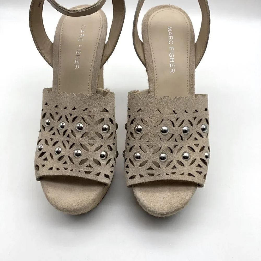 Marc Fisher ankle strap wedge