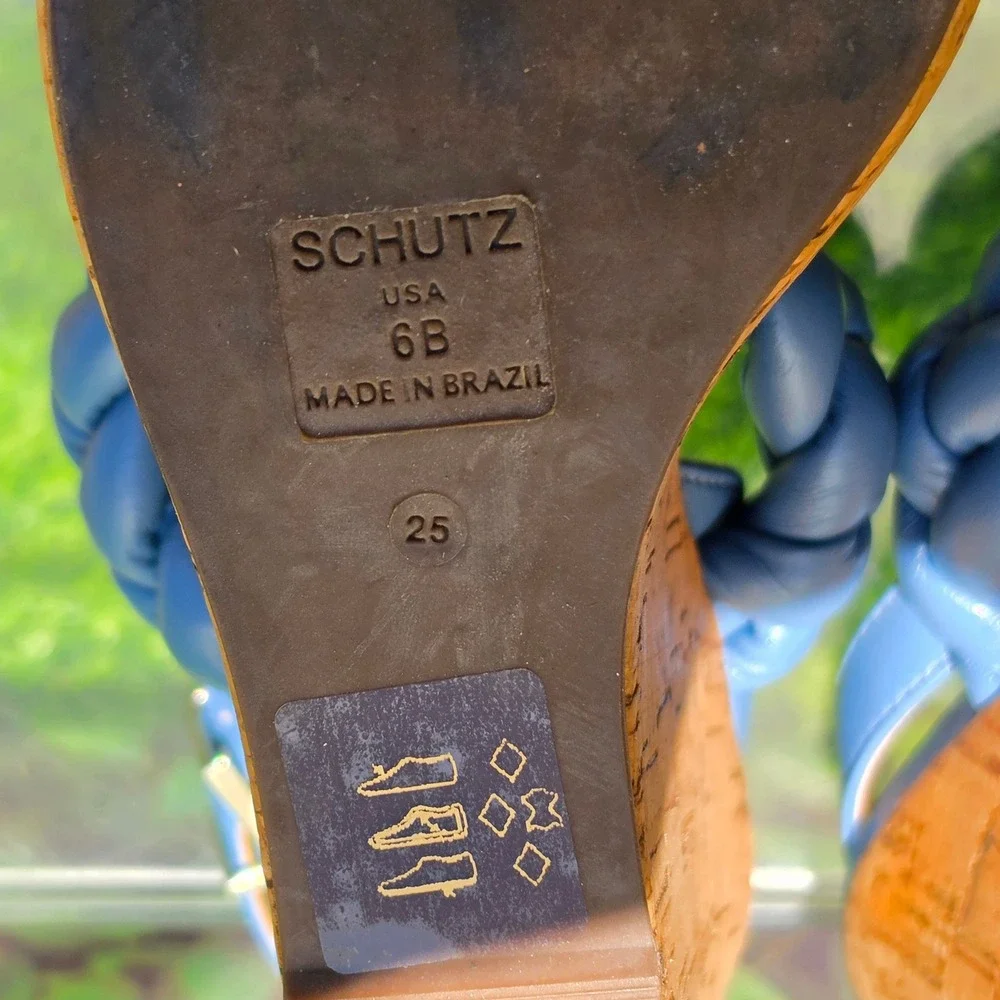 SCHUTZ braided wedge