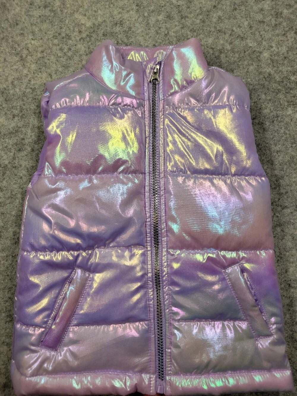 Nicole Miller girls vest size 4 rainbow purple like new condition
