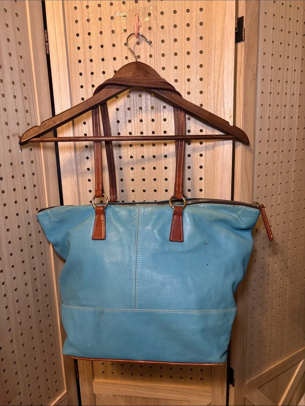 Dooney & Bourke bright turquoise