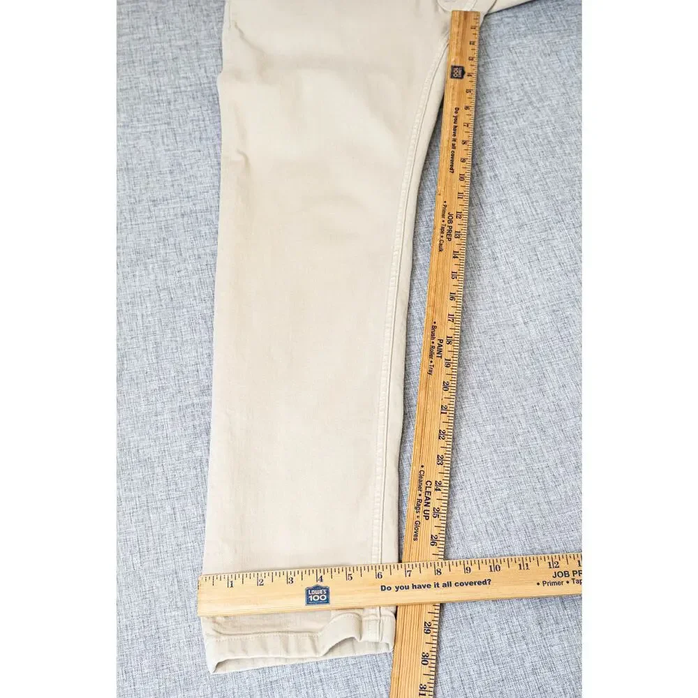 Eleventy Men's Stretch Cotton Denim 5-Pocket Trousers Sand 34