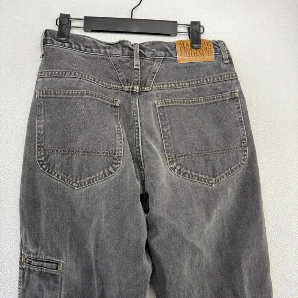 Vintage Marithe Francois Girbaud Jeans Mens 30 Fits 28x29 Black Carpenter Baggy