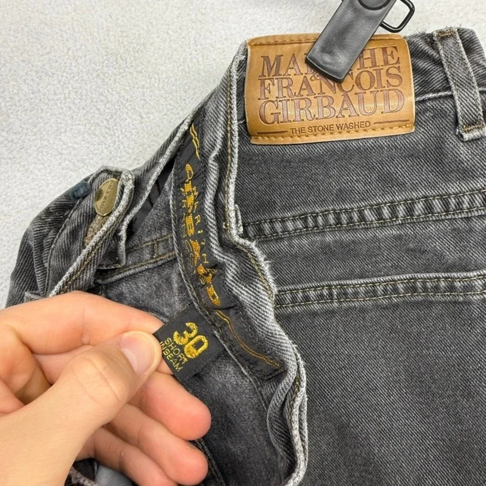 Vintage Marithe Francois Girbaud Jeans Mens 30 Fits 28x29 Black Carpenter Baggy