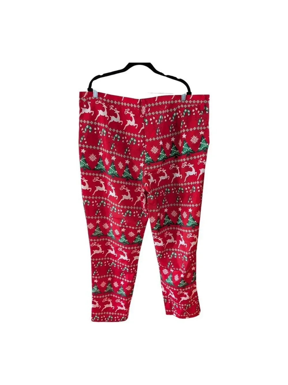 Dec. 25th Christmas Suit & Tie Novelty Reindeer Tree Lights Holiday Party XXL