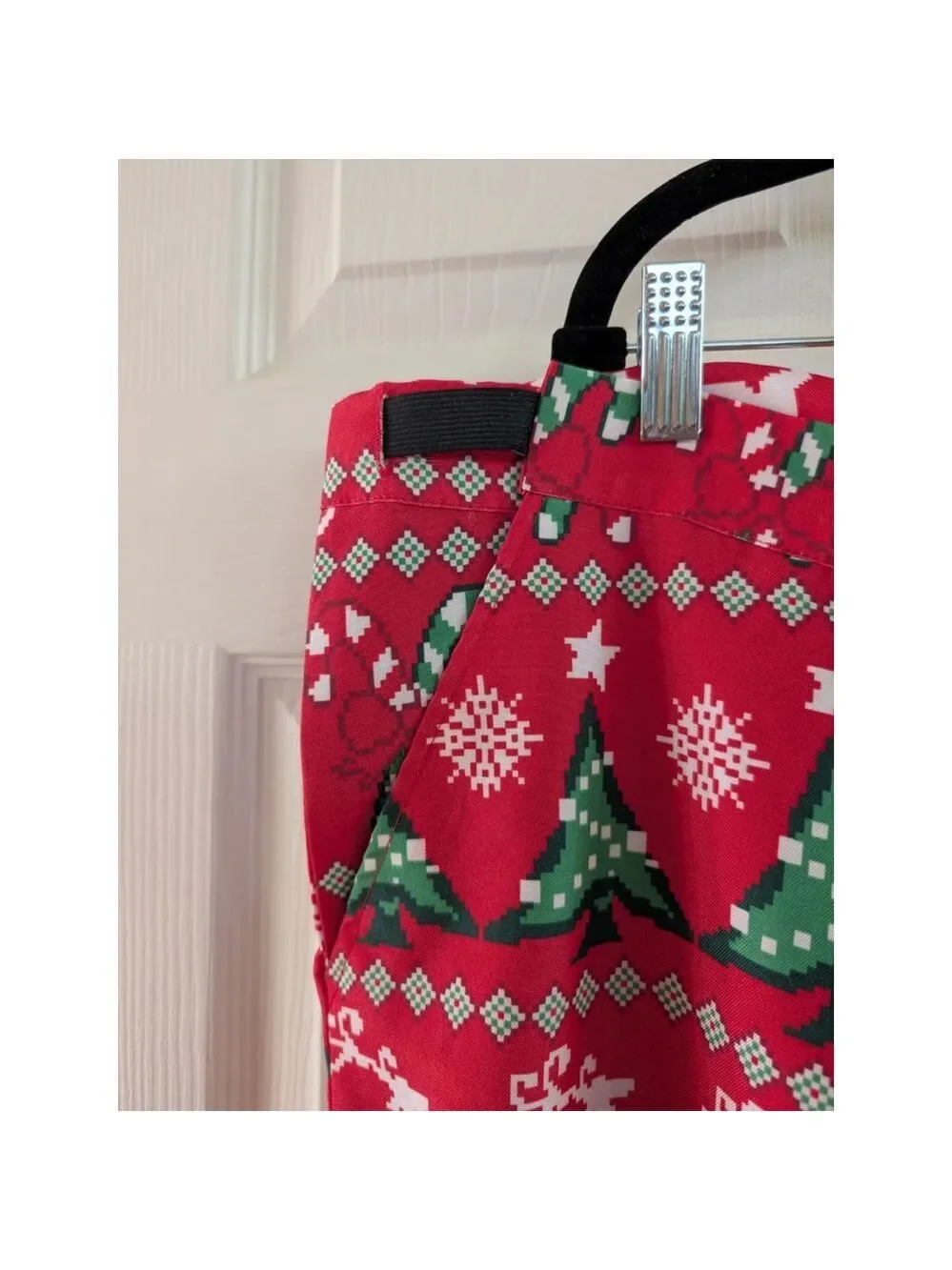 Dec. 25th Christmas Suit & Tie Novelty Reindeer Tree Lights Holiday Party XXL