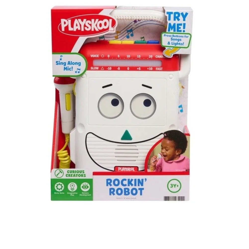 Playskool Rockin’ Robot Vintage 1991 Reissue 2026 Walmart Exclusive Karaoke NIB