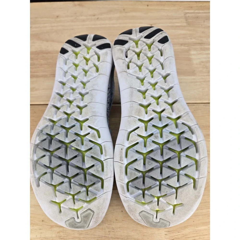 Nike Free RN Motion Flyknit 2017 Wolf Grey Volt 880846-002 Women's Sz 7