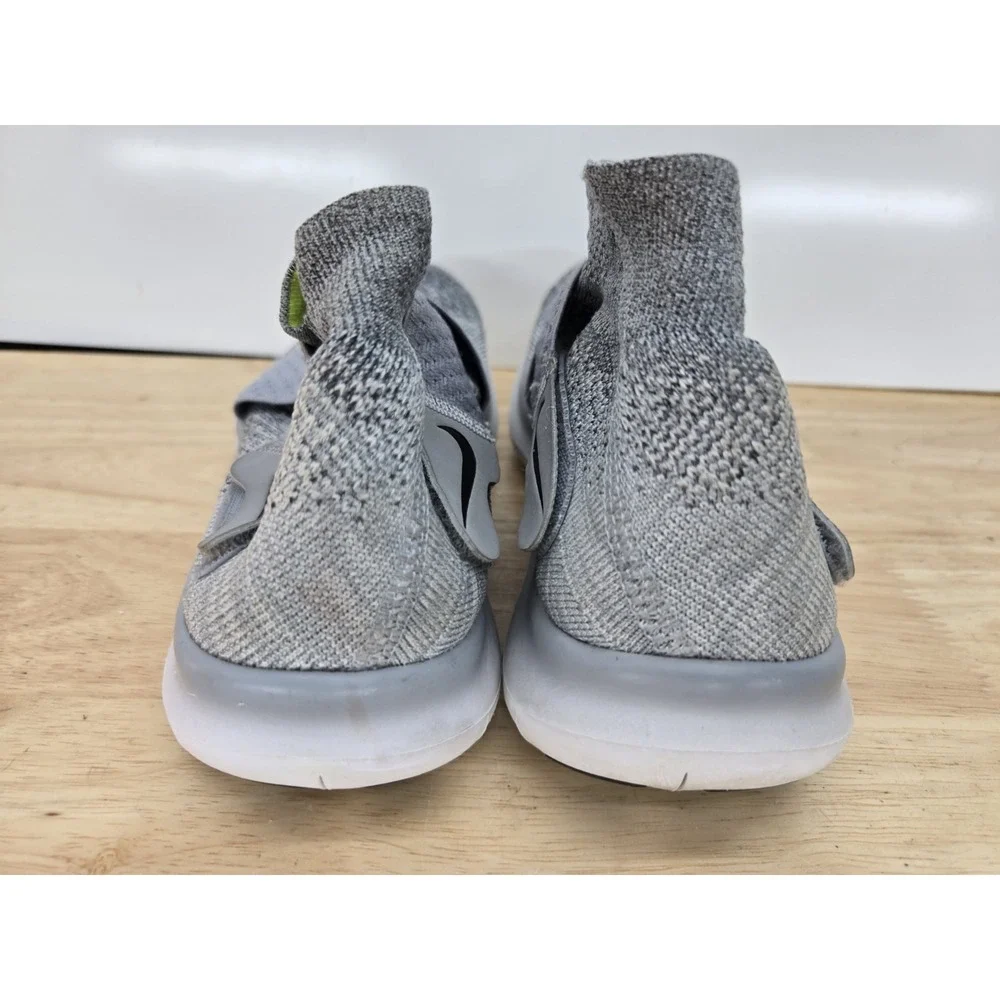 Nike Free RN Motion Flyknit 2017 Wolf Grey Volt 880846-002 Women's Sz 7