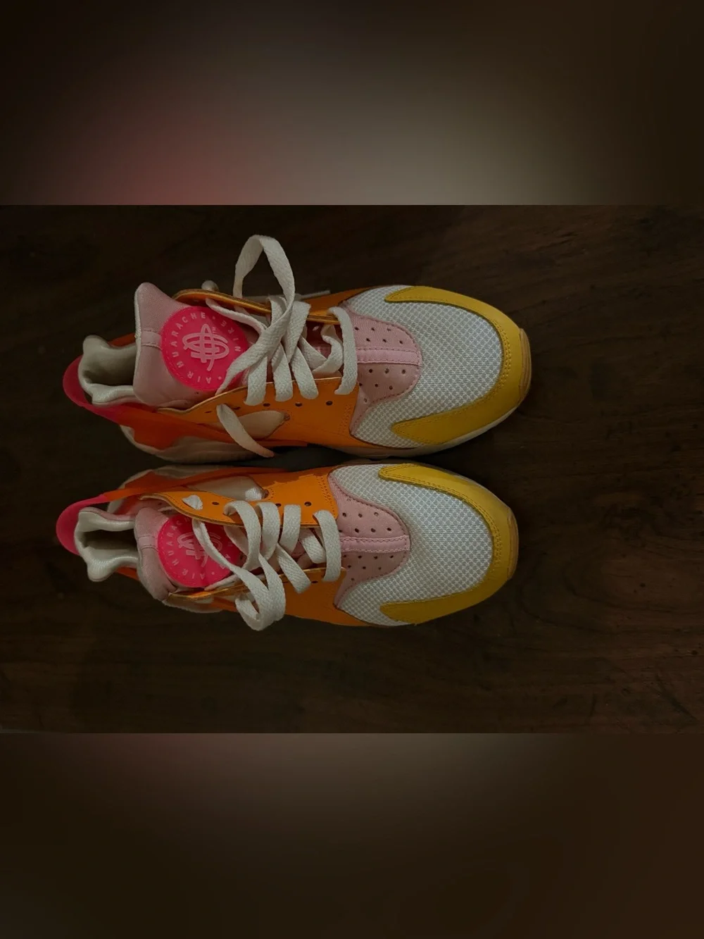 Nike Harauchi Women's Colorblock Sneakers in Yellow Pink White