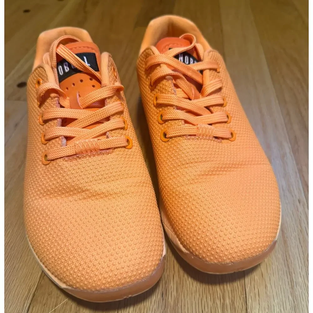 NOBULL SuperFabric Trainers Orange Cross Training Shoes Women's 7 Men's 5.5