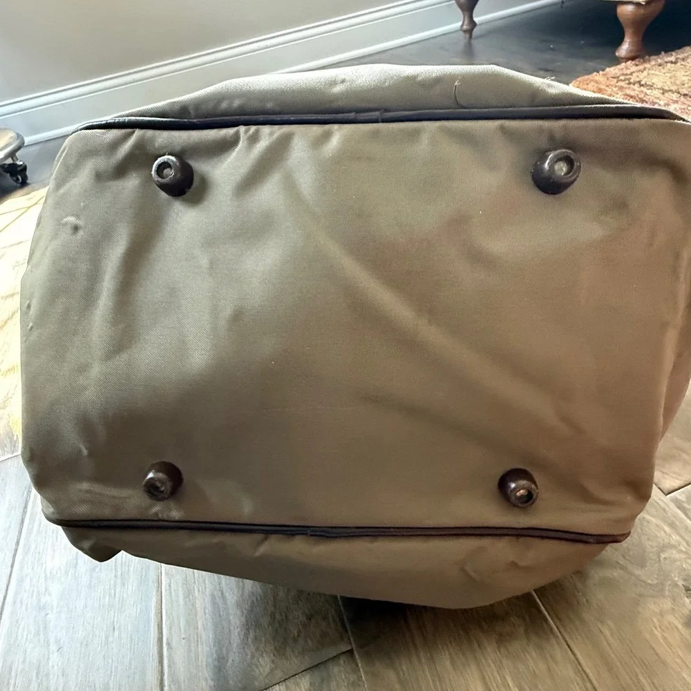 Samsonite Duffel Bag Unisex Large Olive Green Good Vintage Nylon Travel Carry On