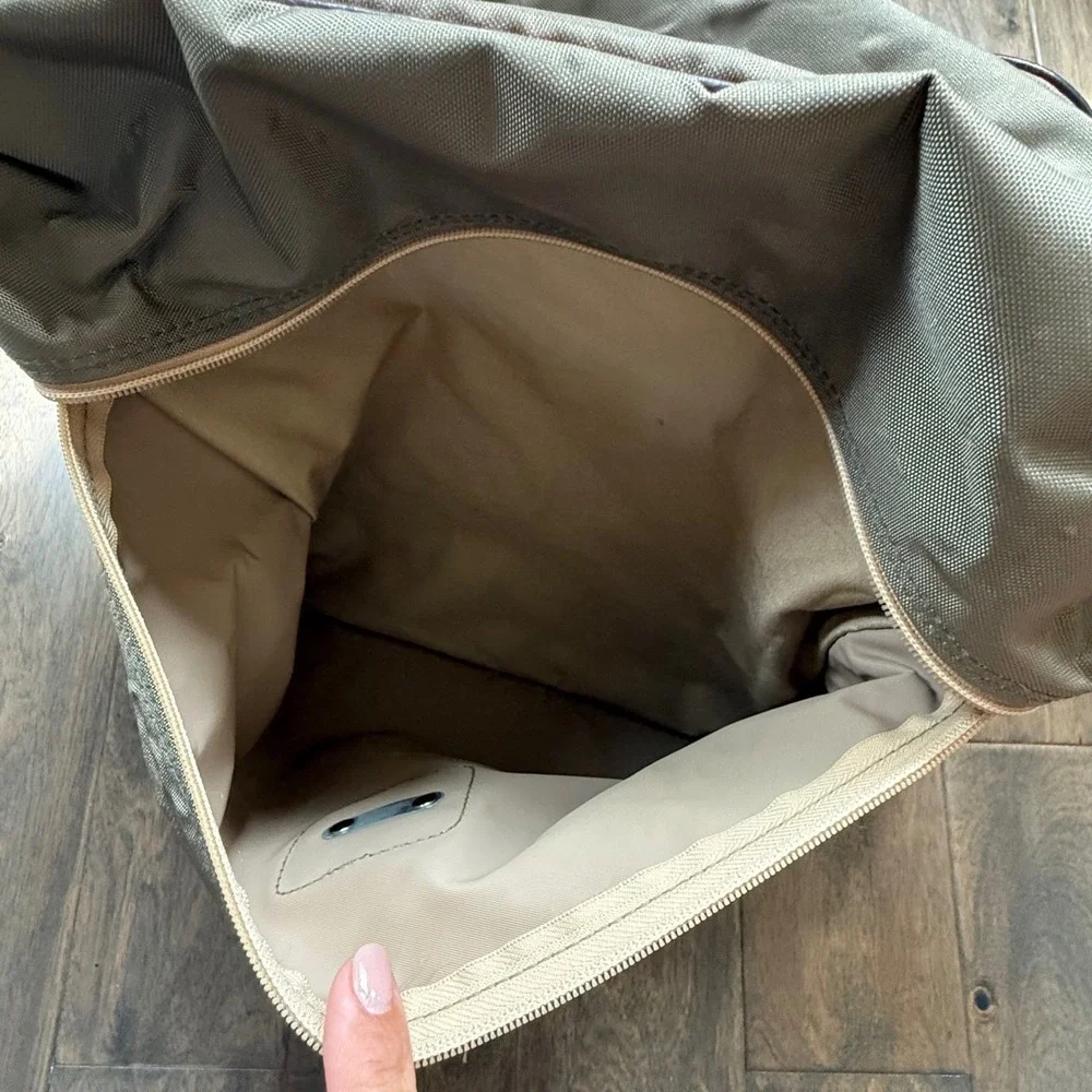 Samsonite Duffel Bag Unisex Large Olive Green Good Vintage Nylon Travel Carry On
