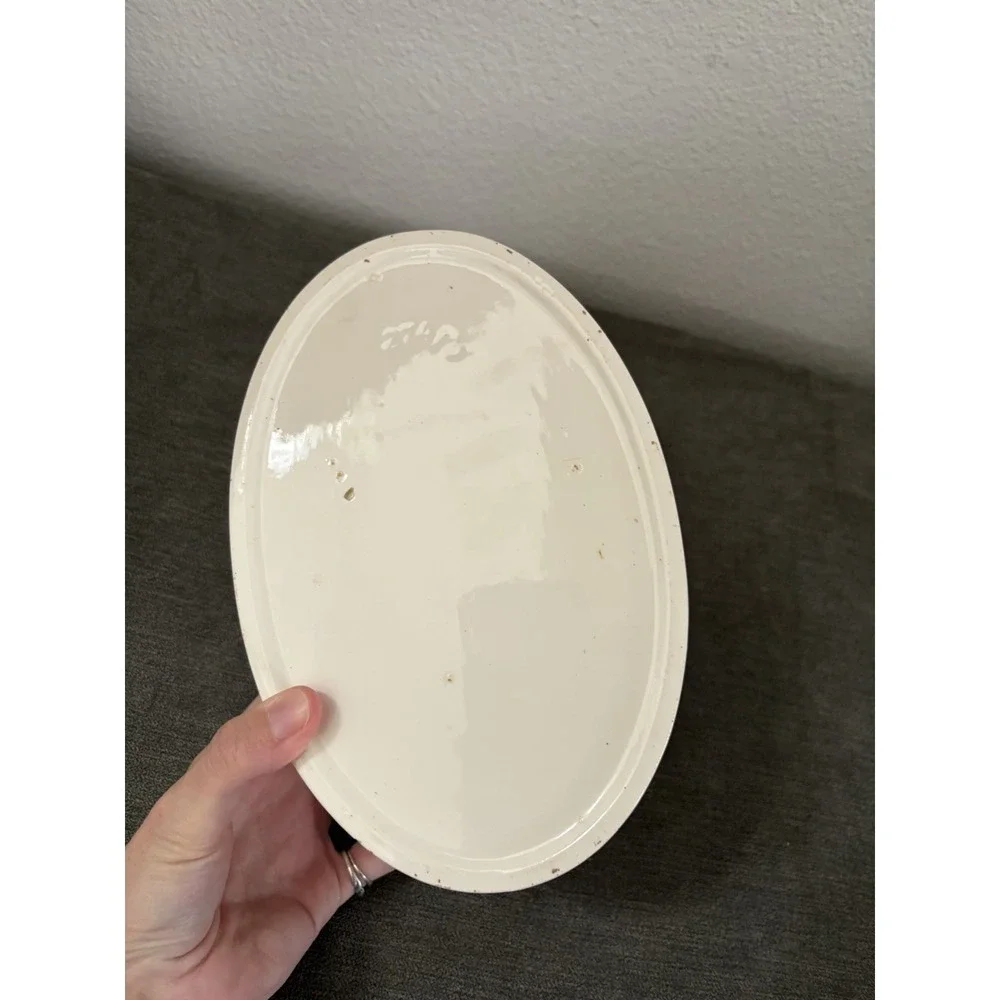 Rare Antique White Porcelain Ceramic Round Hinged Storage Box 8