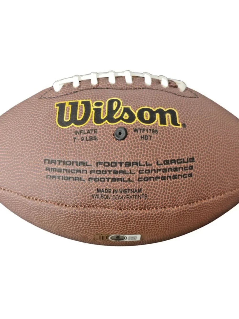 LeVeon Bell Signed Wilson NFL Football Steelers Chiefs BAS Proof COA