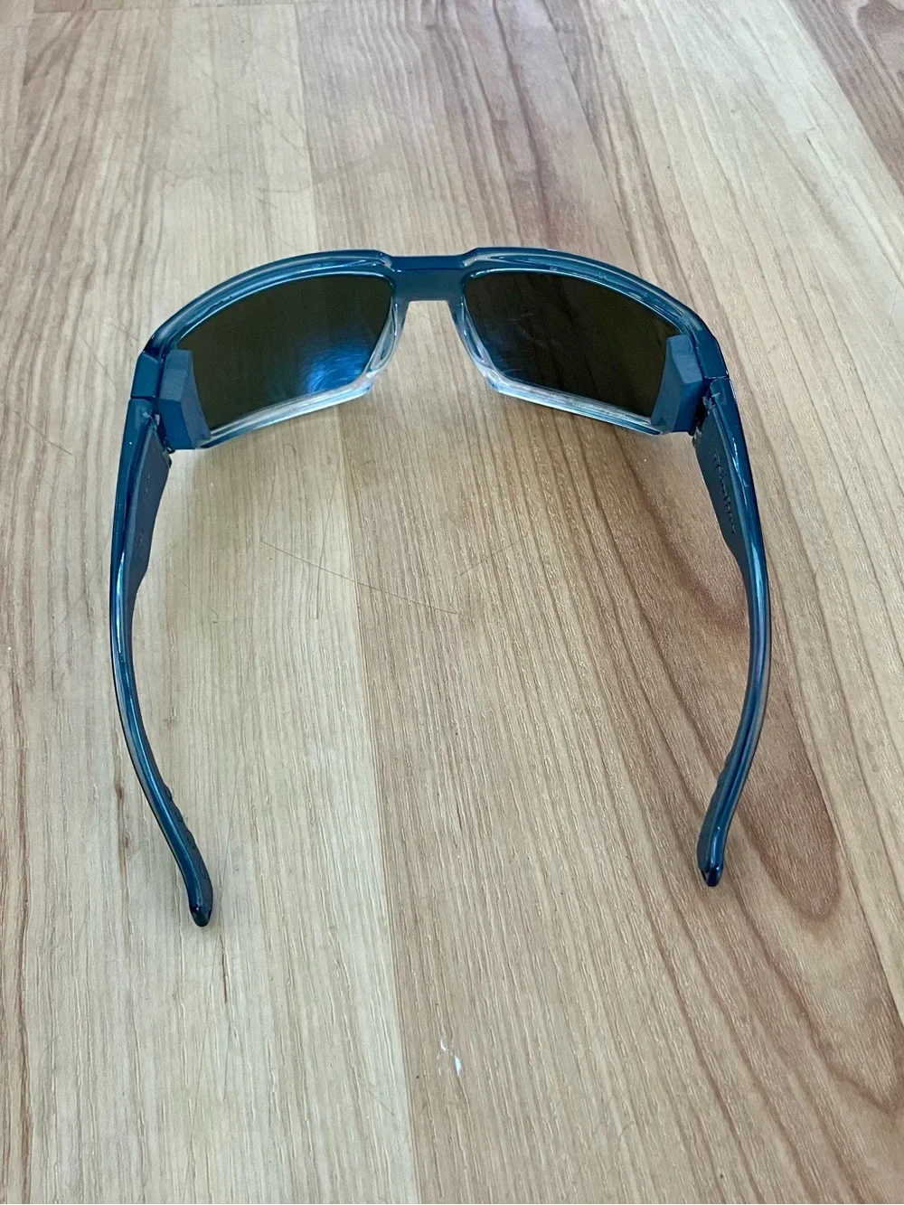Bomber Polarized Shield Sunglasses; 3 Knicks on Right Lense-See Last Photo
