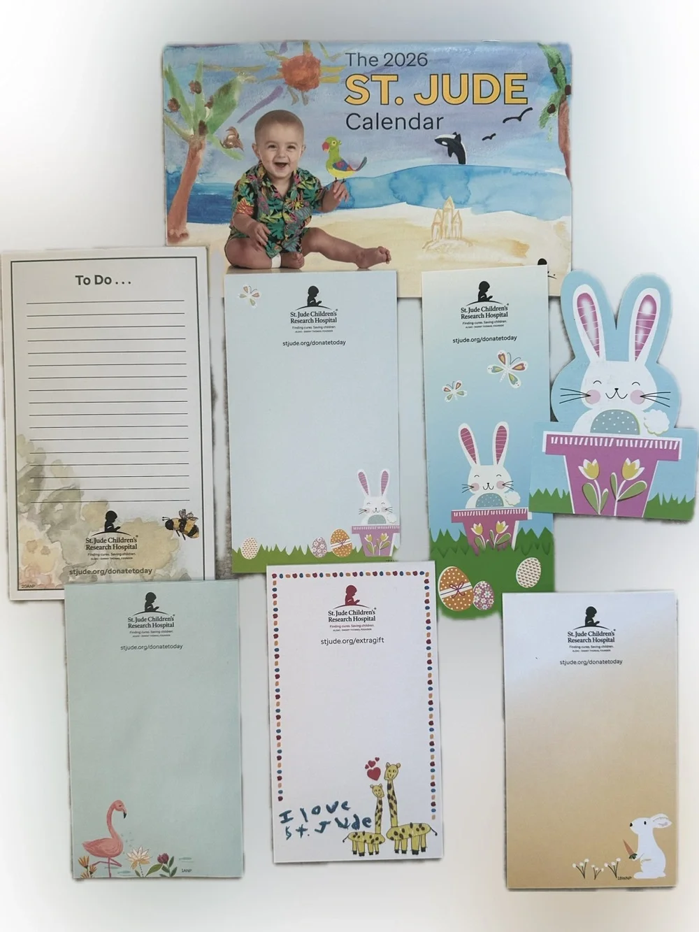 St Jude’s calender notepads promos