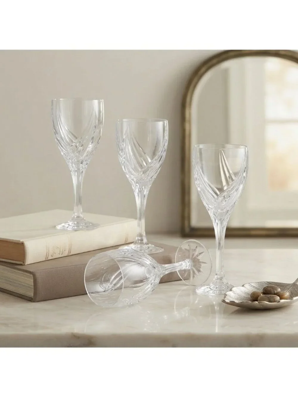 Lenox Debut Crystal Wine Glasses Set of 4 8.125