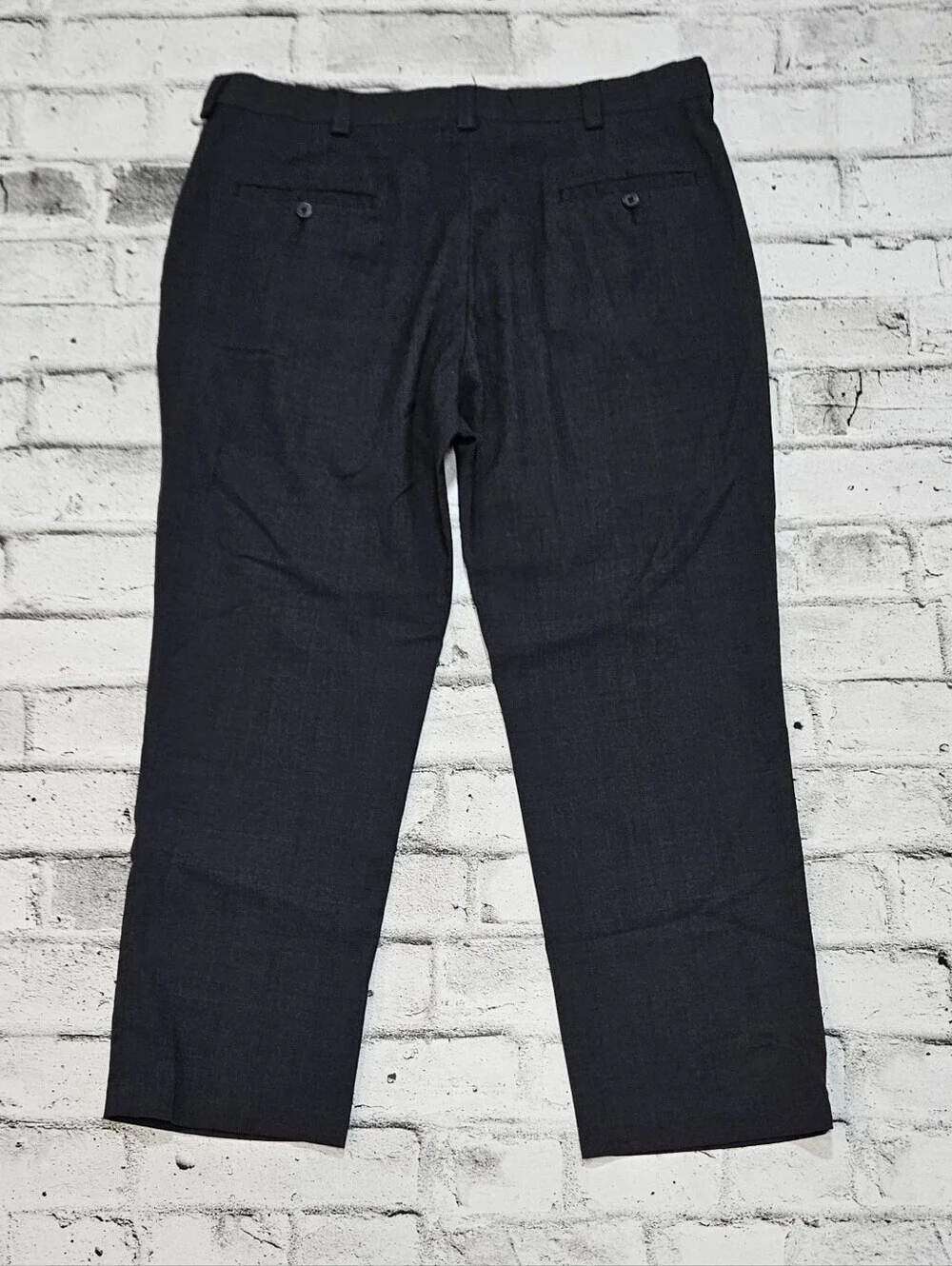 Haggar Charcoal Dress Pants Classic Fit Flat Front Men's 38