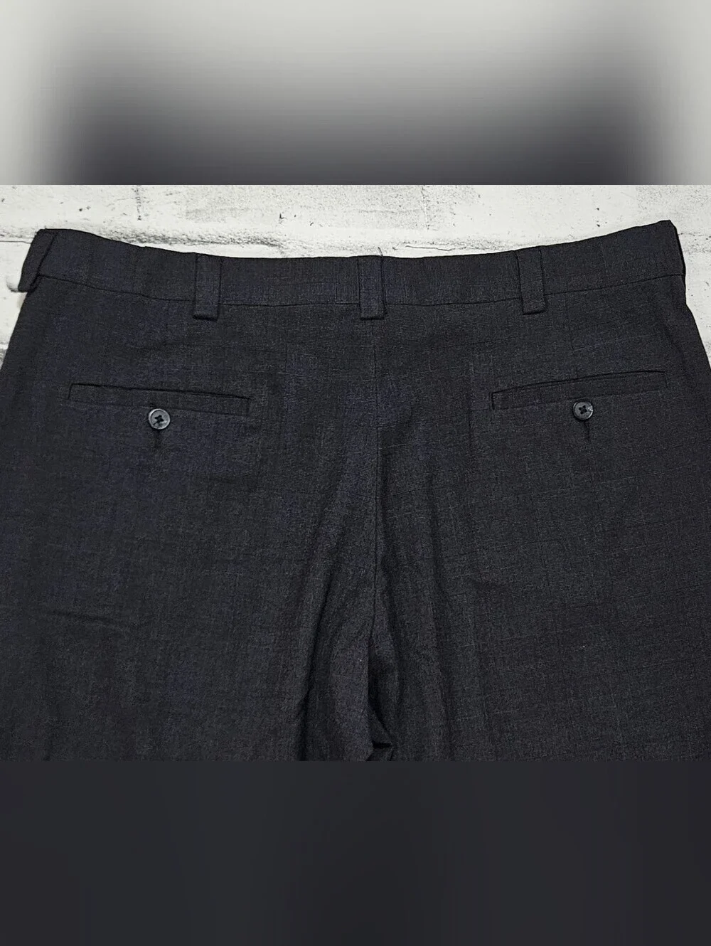 Haggar Charcoal Dress Pants Classic Fit Flat Front Men's 38