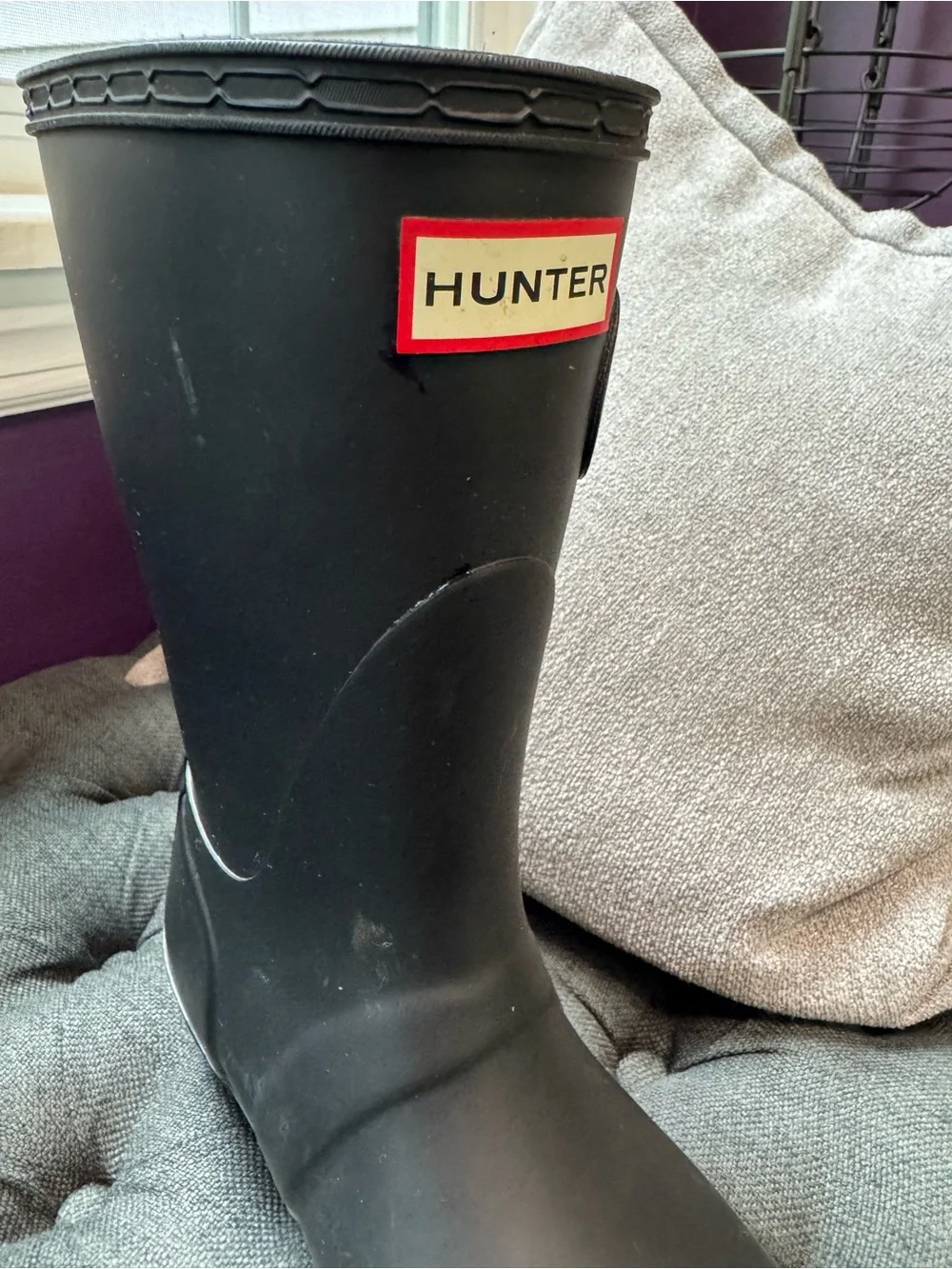 Hunter Women's Black Short Rain Boots