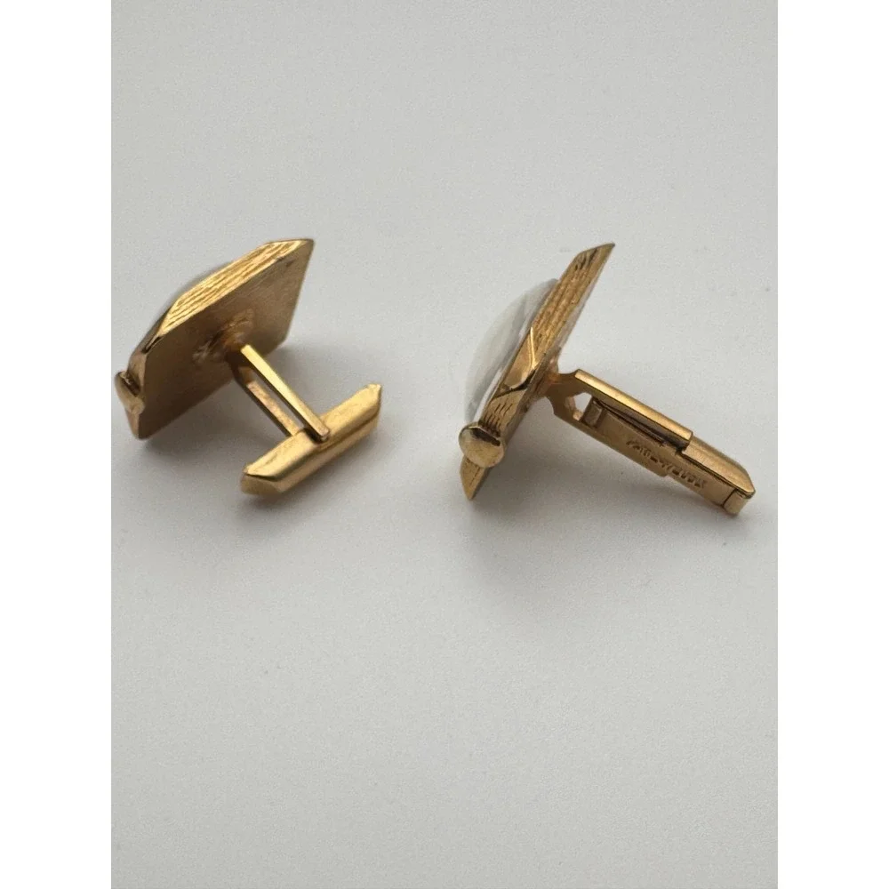 Vintage Watch Cufflinks Windsor Cocktail Time 5 O'Clock Somewhere Novelty