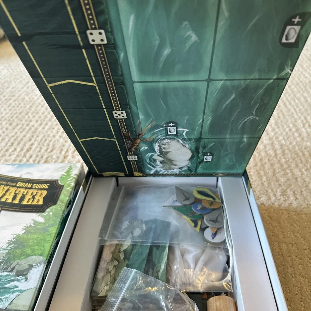 Freshwater Fly Fishing Board Game complete Bellwether Games 2019 Unplayed