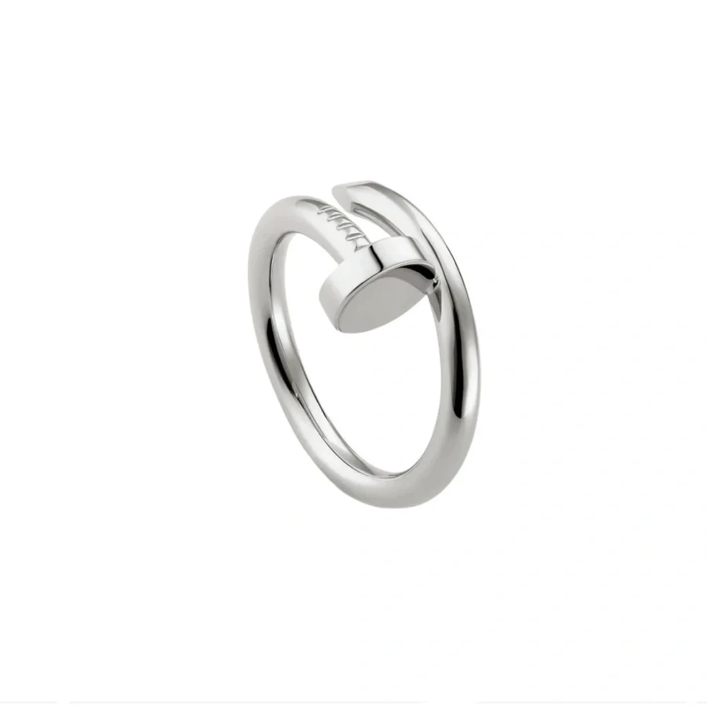 NEW Generic Stainless Steel Screw Nail Ring in Silver