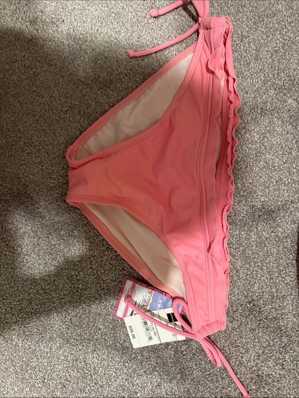 Girls' Pink Ruffle Bikini Two-Piece Swimsuit