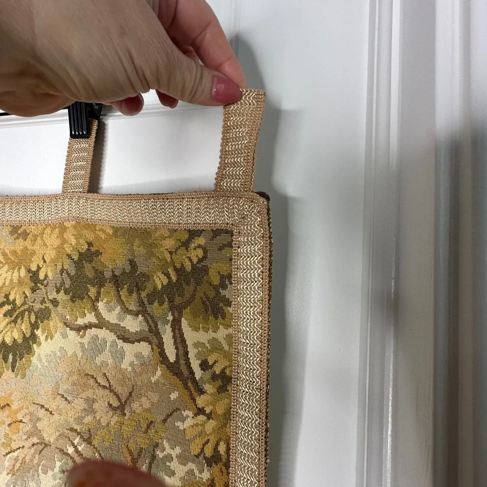 VTG French Country Tapestry Wall Hanging Cottagecore Victorian‎ Decor Romantic