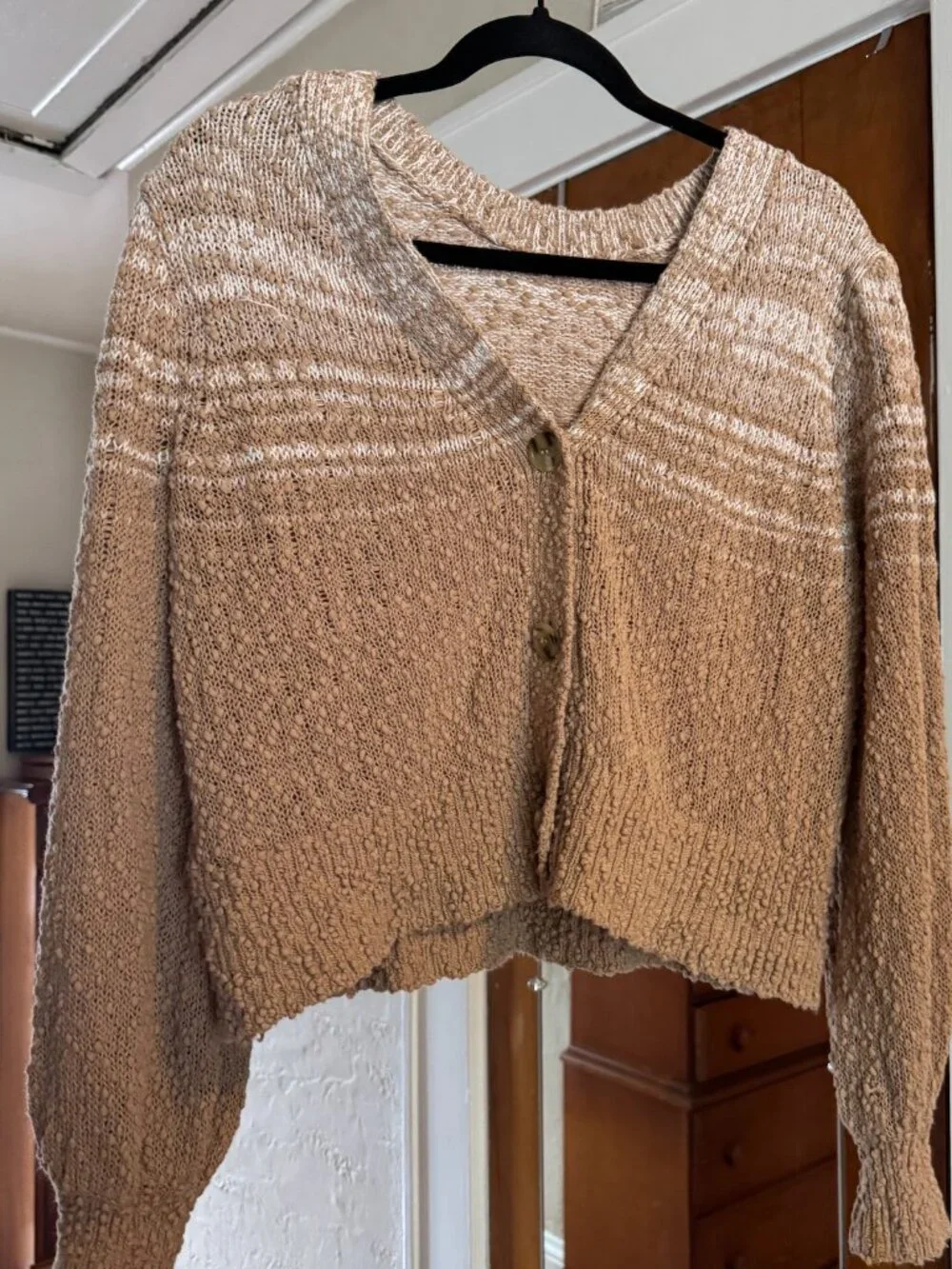 J.Crew Reversible Space-Dyed Cardigan — Size XL — 100% Cotton