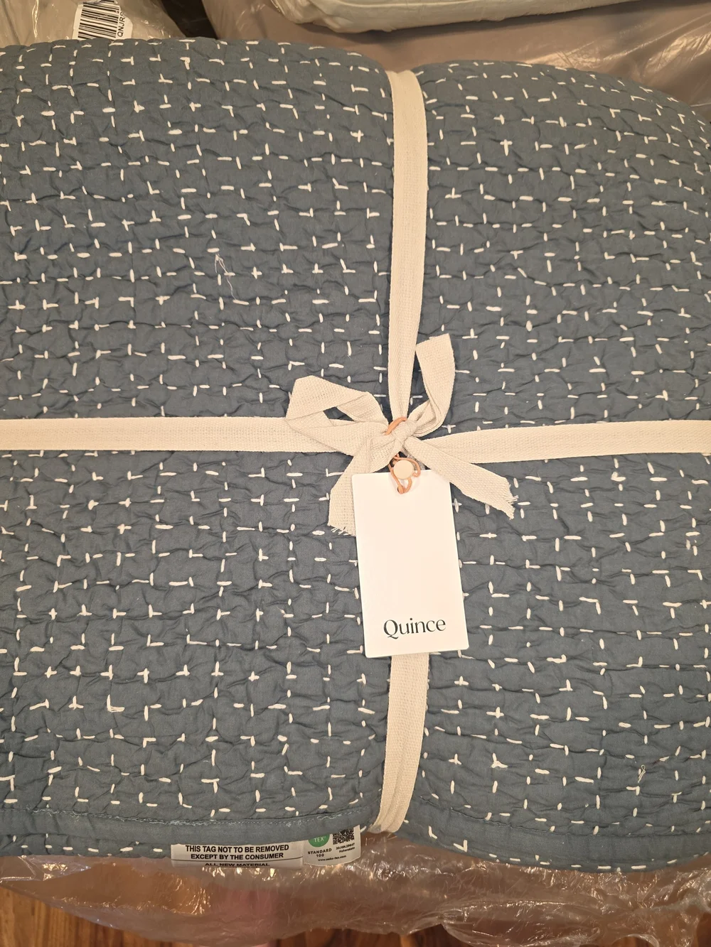Quince European Linen Cotton Stitch Set - King/Cal-King - Ocean Blue